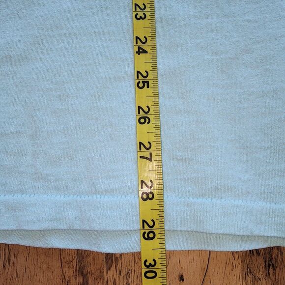 Vintage 90's Black Hills Native American Light Blue Single Stitch T-Shirt Size L - Picture 5 of 9